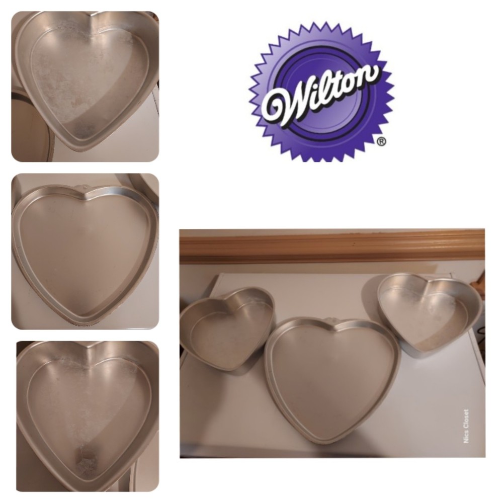 Wilton All Occasion Heart Aluminum Cake Giant Heart Cookie Pan 91 And 98